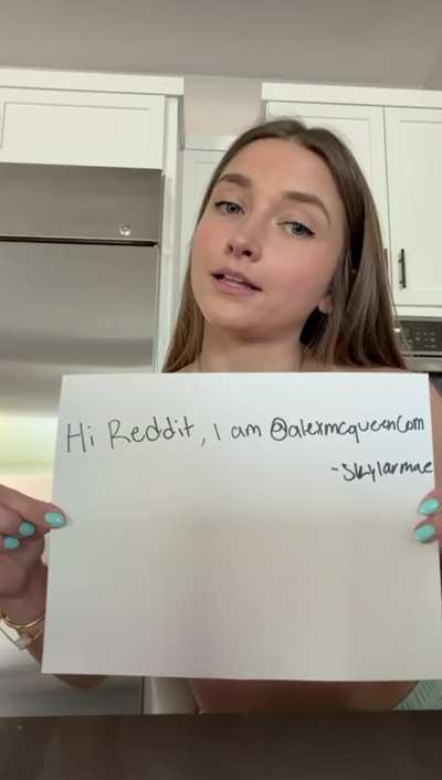Proving that I’m real