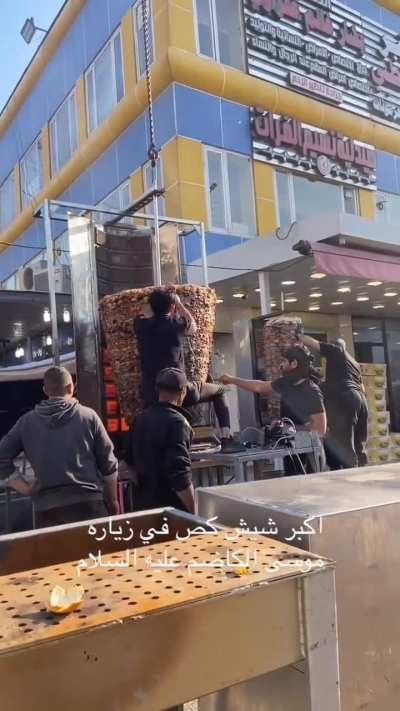of a doner kebab