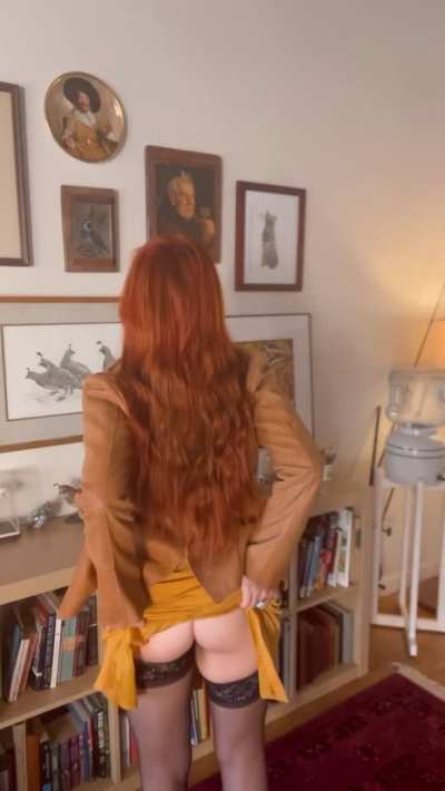 Off to work. Hopefully my plump butt doesn’t split my new skirt in two.