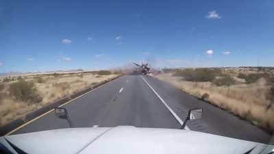 Semi obliterates RV