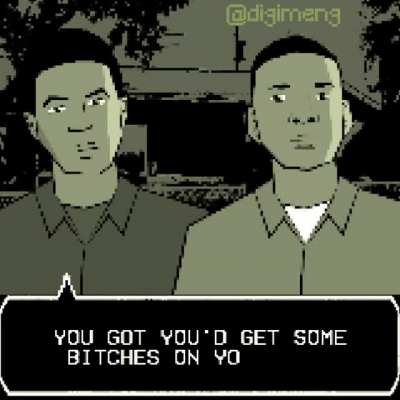 [OC] Lamar roasts Franklin but it's retro style.
