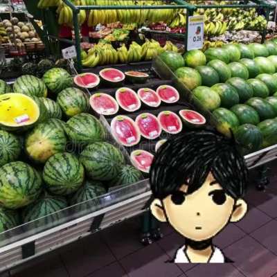 Sunny wants to eat a watermelon