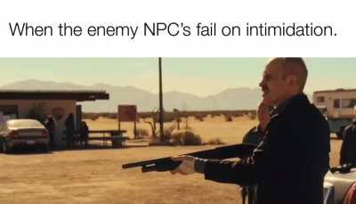 There should come a point in a PC’s leveling up where thugs with low CR have disadvantage to intimidate.