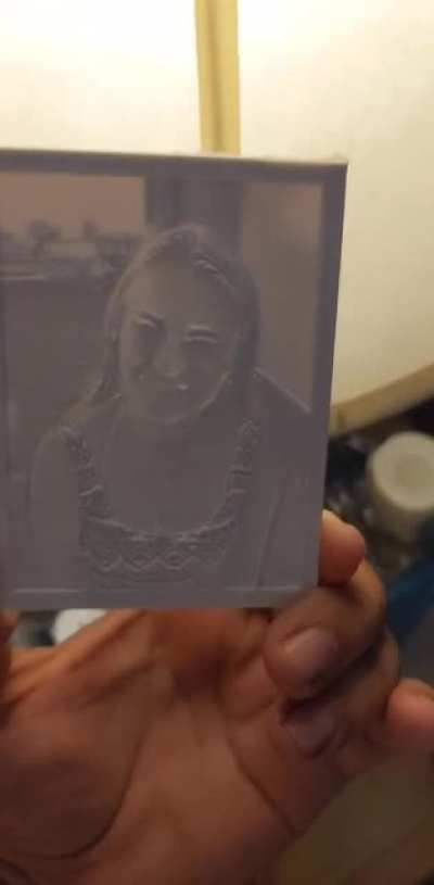 First attempt Lithophane