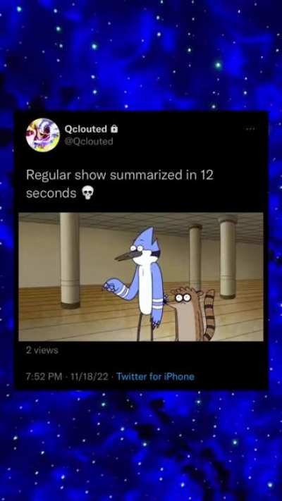 Regular Show in 12 seconds (Benson)