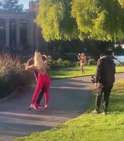 The dude in the back is a whole mood.