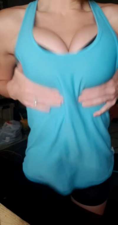 ... dropping my tits since my husband dropped the ball on taking out the trash 😈 [oc]