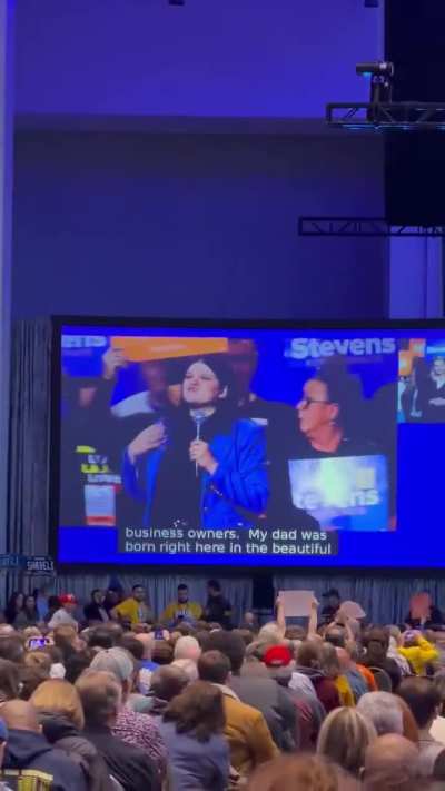 Democratic primary voters at the Michigan nominating convention boo AIPAC-funded and Schumer-endorsed candidate Haley Stevens. Stevens has taken in over $9 million from pro-Israel lobby groups like AIPAC.