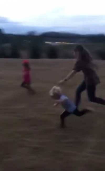 Racing with the kids
