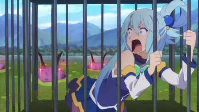 hrnng, kazuma i'm trying to purify the lake but the clap of my cheeks attracts alligators