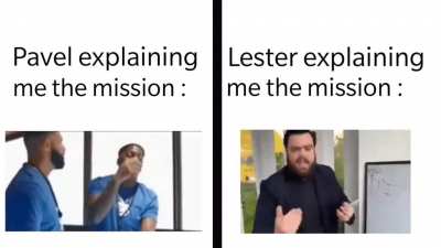 Calm down Lester!