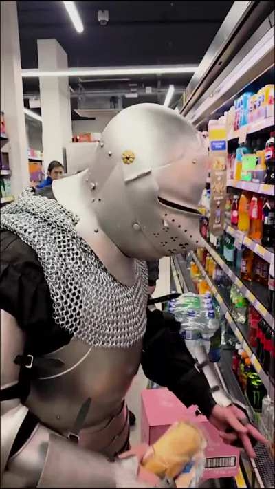 My friend wanted to show off his new armour set.