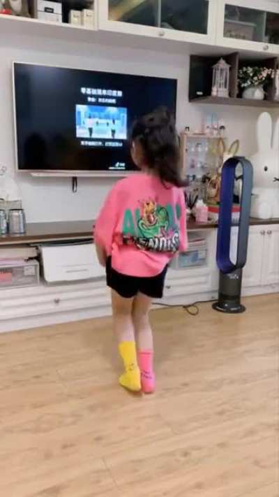 This kid's impressive dance skills