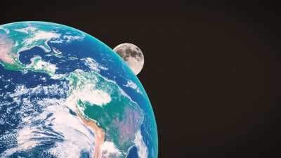 Dark Side of the Moon + Space Engine
