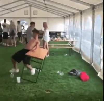 DBS braking your ribs on that table