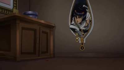 And in there, Bucciarati sees...