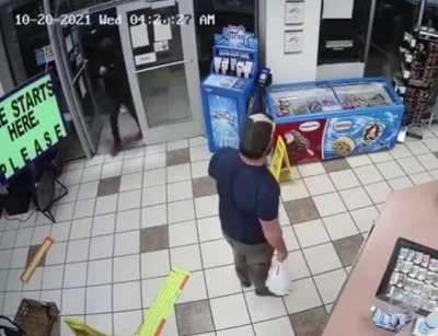 Robbing a store
