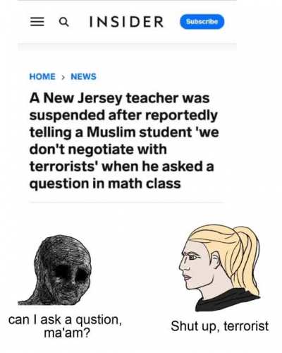 #sigma rule 4582: Don't educate Muslim students