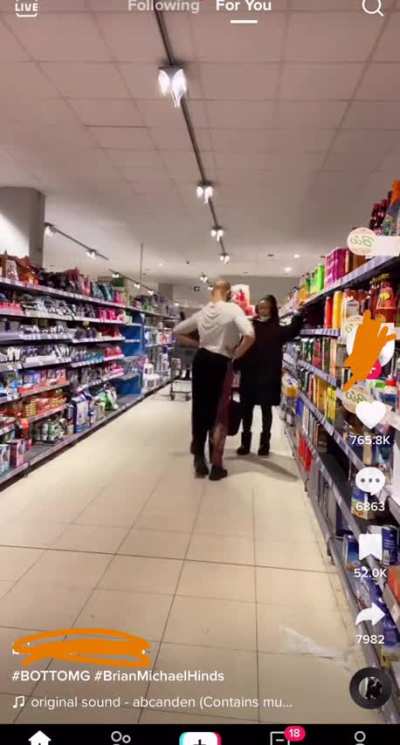 She just wanted to get groceries!!