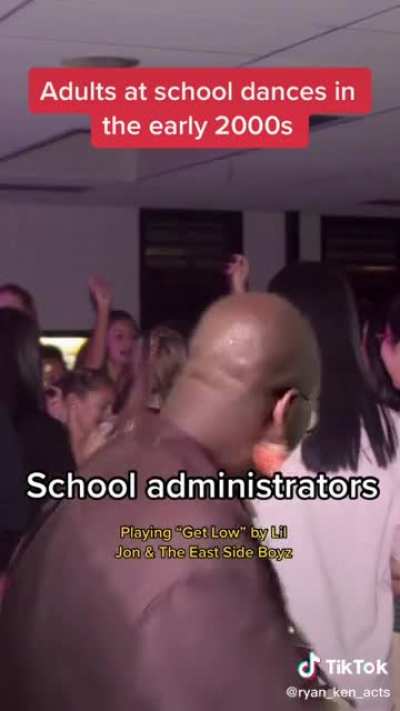 Adults at school dances
