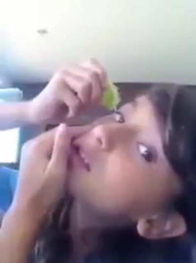 Did she think it was going to dye her eye green or something?