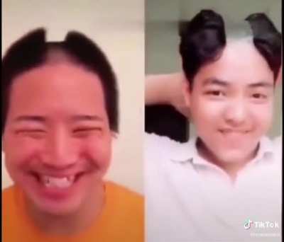 noooo his hair