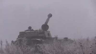 Advancing column of orcs are promptly targeted by Ukrainian artillery