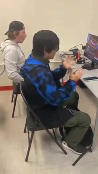 Guy activating his 