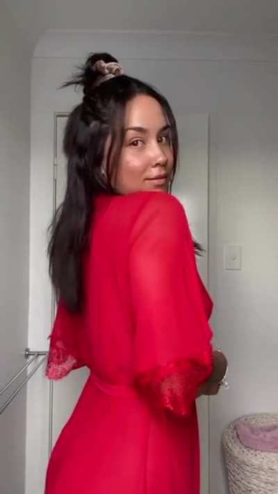 Roses are red, my robe is see through, I’m taking it off, all for you