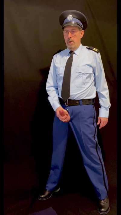 Dutch cop shoots a load