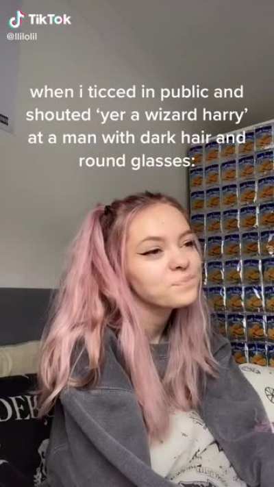 The rest of her tiktok doesn’t even show verbal tics at all and she’s a complete edge lord 🙄