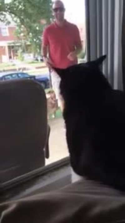 He is not happy