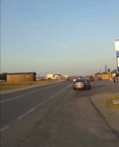 Sunny day on the highway