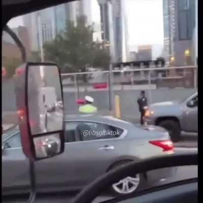 Civilian Traffic Agents That Replaced New York Cops - Near the Lincoln Tunnel.
