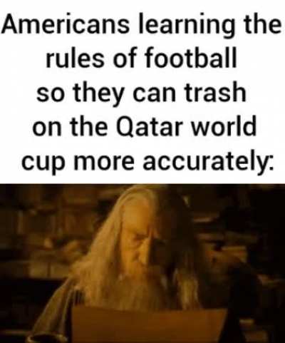Or soccer, if you wish