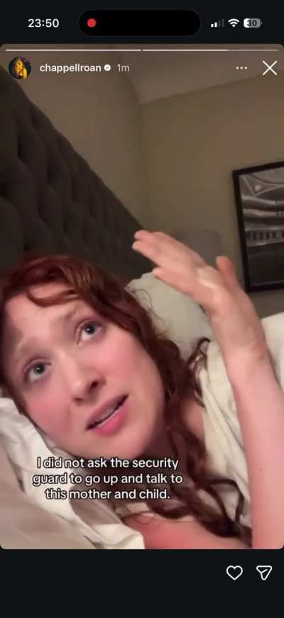 Chappell Roan addresses security incident on IG story, says security wasn’t hers and she didn’t see the girl go up to her