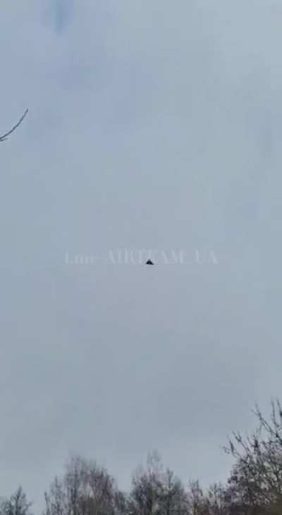Incredibly beautiful shootdown of an enemy Shahed-136 from the board of an F-16 of the 107th Aviation Wing of the Ukrainian Air Force using the onboard M61A1 Vulcan cannon