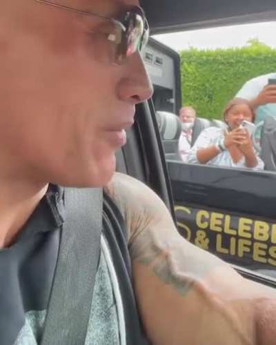 The Rock Surprises A Tour Bus Looking To Catch A Glimpse Of The Rock...