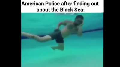 No the water had a gun!!!!!