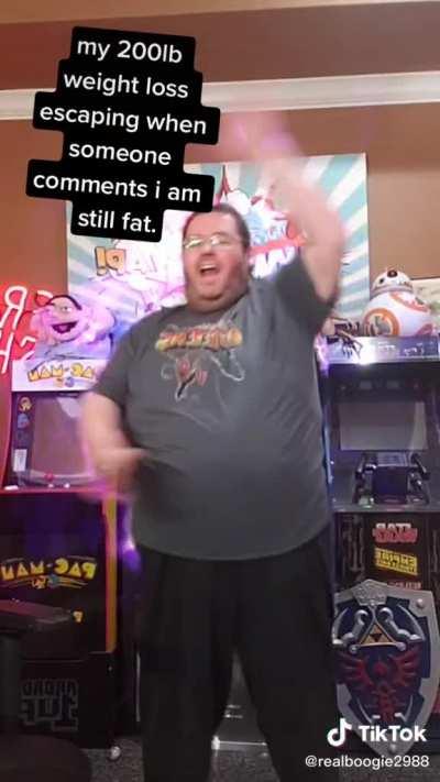Celebrating being 350 pounds three years after weight loss surgery on Tik Tok