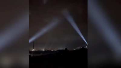 Ukrainian shooting down a drone, southern front