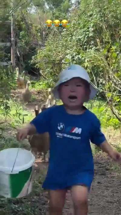 Kid forgot to pay the bread tax to the local gang