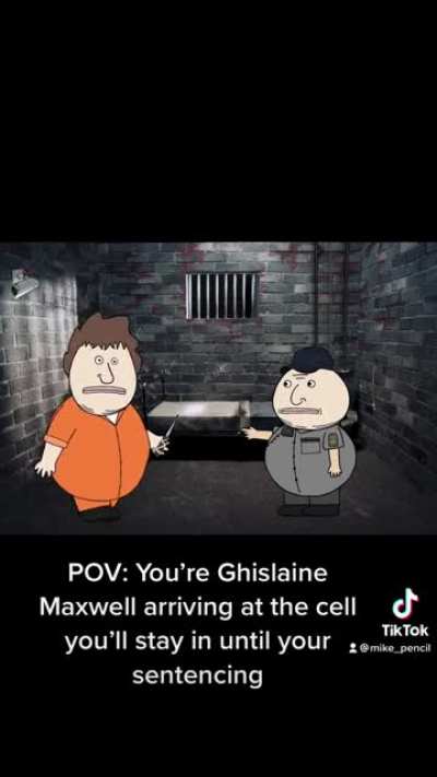Showing Ghislaine her cell