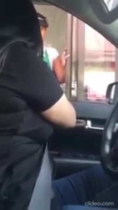 Customer busts Starbucks employee stealing her credit card information. Employee defends her actions by stating she 