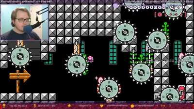 Streamer goes into Zen Mode playing Mario Maker 2