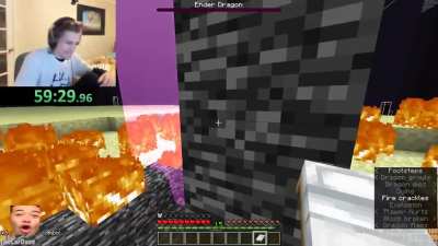 xQc beats Minecraft in under an hour