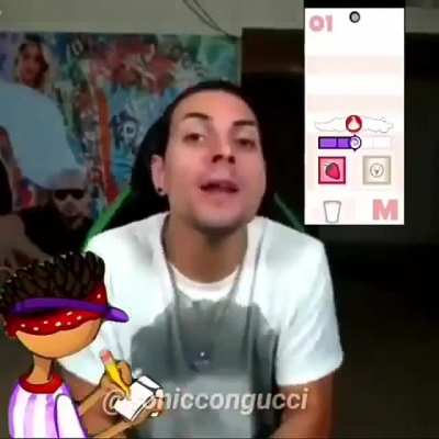 coscu pidiendo un milkshake