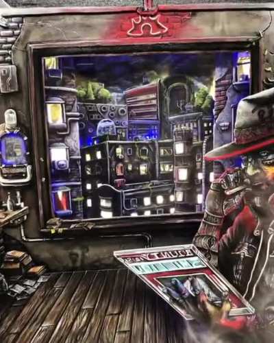 As promised,my newest painting, “The Hunt”! This is 5 ft tall, 6 layers deep, has 6 sets of LEDs, and even a built in fog machine! It’s taken 4 months to do and it all started from a rough sketch. Now it’s done! Hope y’all appreciate this here and Happy H