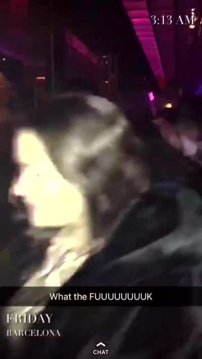 Your fiancée is having her bachelorette party in Barcelona. You get this 6pm your time from her best friend. [gif]
