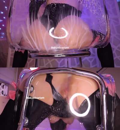 Got a new clear chair and had to break it in the only way I know how ^_~